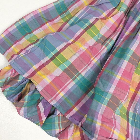 Ralph Lauren Dress Girls Sz 6x Rainbow Plaid Preppy Classic Girly - Picture 3 of 5